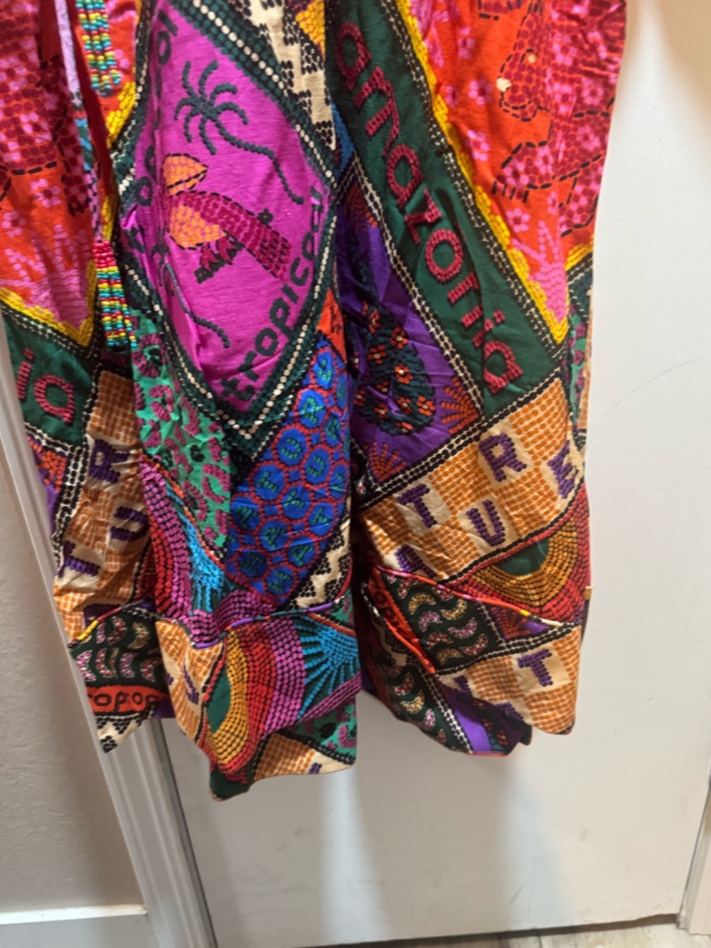 NWT Farm Rio Midi Dotted Patch Scarf Dress Size S - Picture 14 of 16